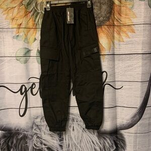 Stylish Black Kids Cargo Pants